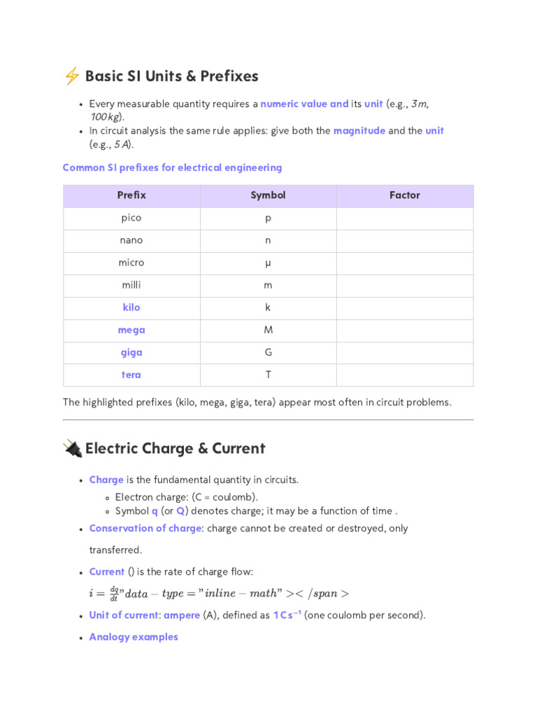 03 Basic Electl Cpts Laws Part3 | PDF | Electric Current | Electrical ...