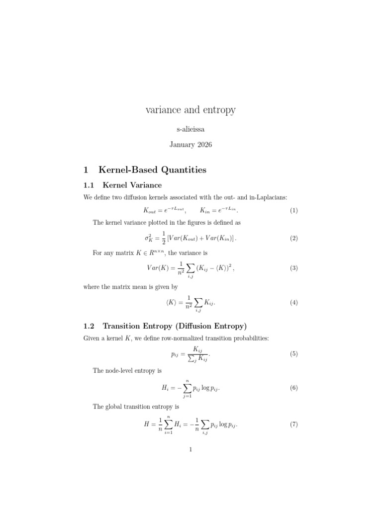 Variance and Entropy (1) | PDF | Applied Mathematics | Mathematics