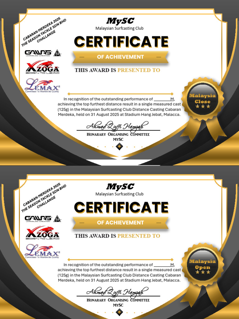 MySC Certificate 250828 183011 | PDF