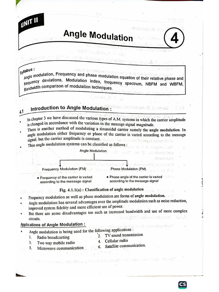 angle modulation | PDF