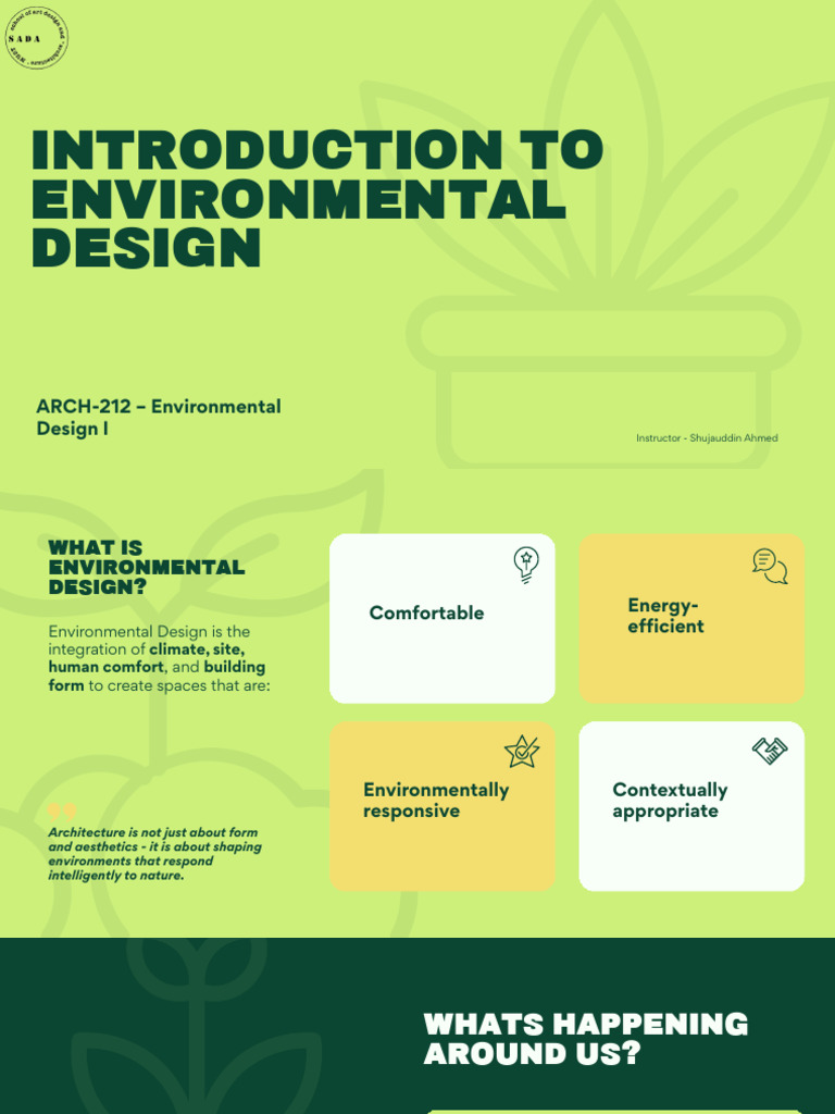 Introduction To Environmental Design | PDF | Environmental Design ...