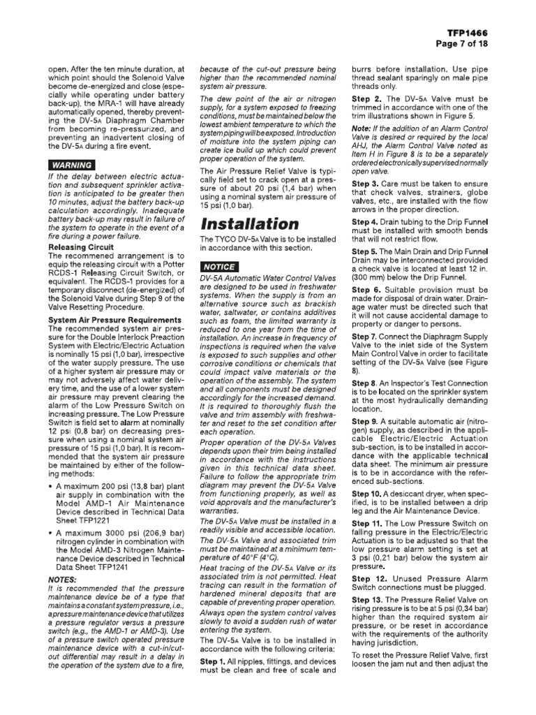 Pre Action System | PDF