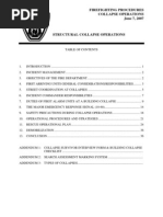 Firefighting Procedures Collapse Operations June 7, 2007