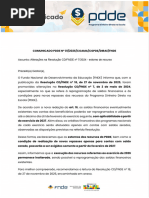 Comunicado PDDE n. 11-2026 - Atualização Cadastral No PDDEWEB | PDF