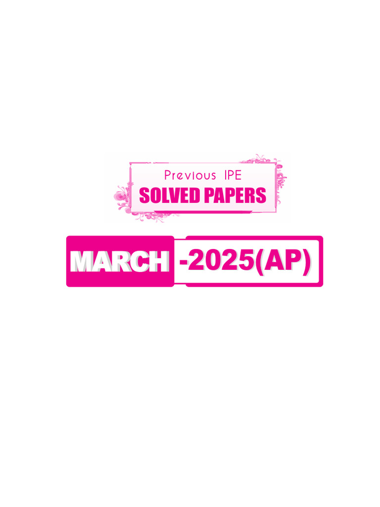 Sr. Maths 2b Ipe 2025 AP | PDF | Ellipse | Algebraic Geometry