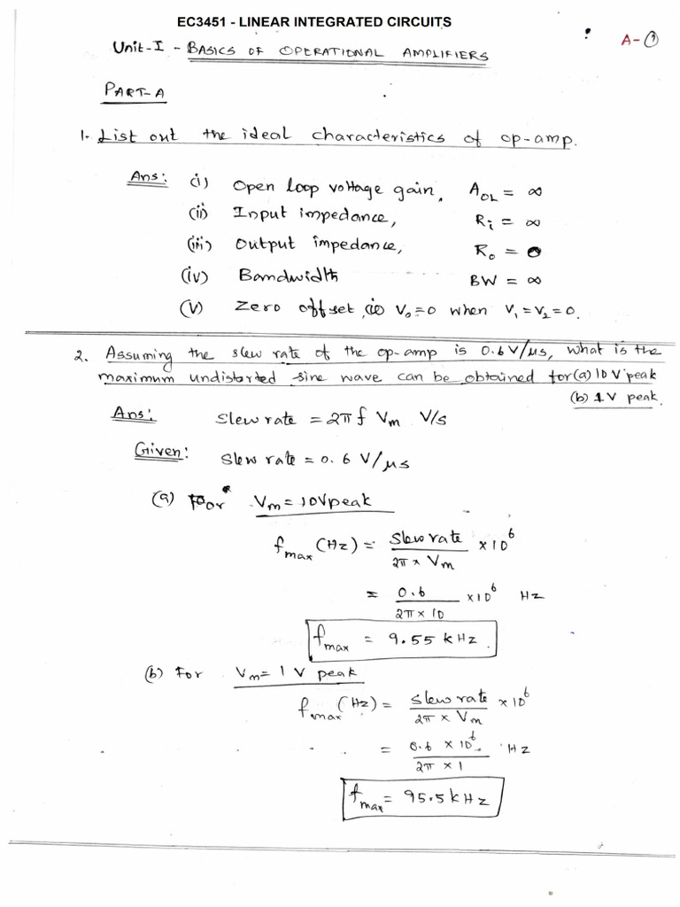 2marks 5 hw | PDF | Engineering | Electronics