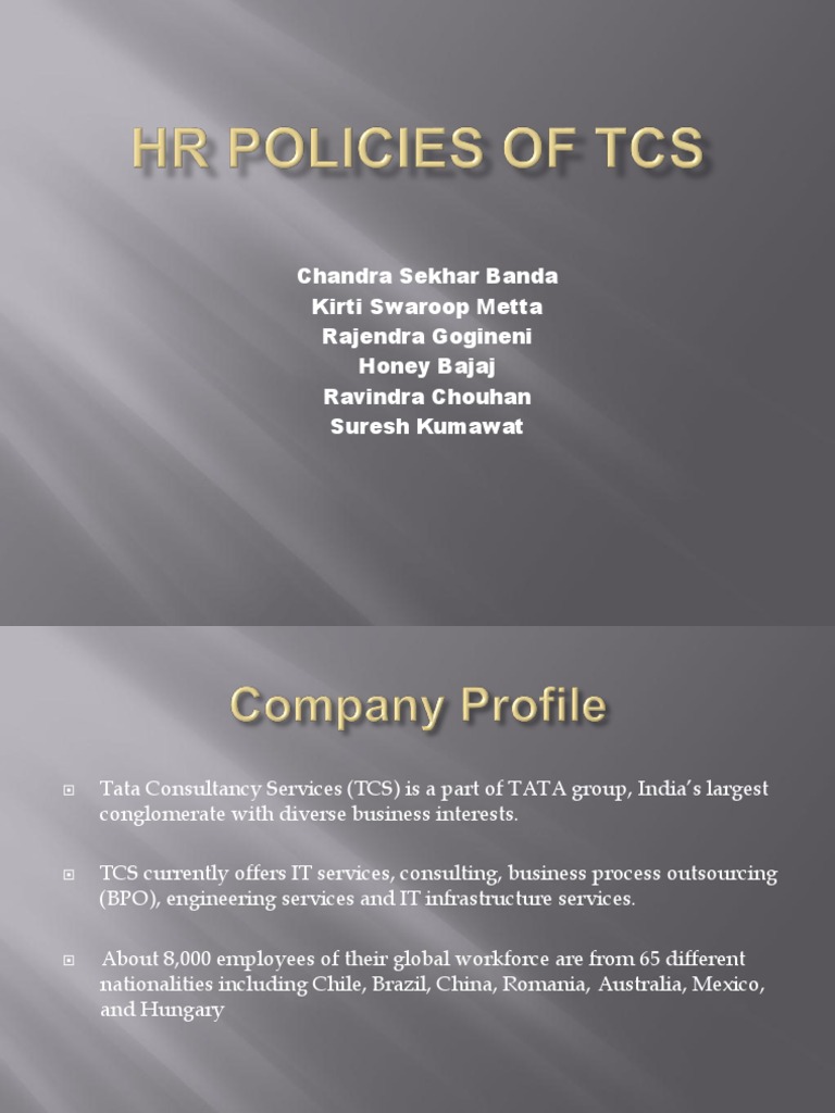 HR Policies of Tcs | PDF | Human Resources | Recruitment