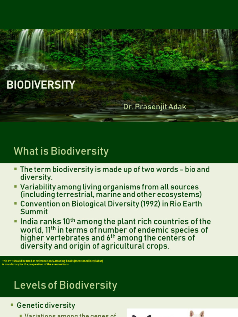 8 Biodiversity | PDF | Biodiversity | Conservation Biology