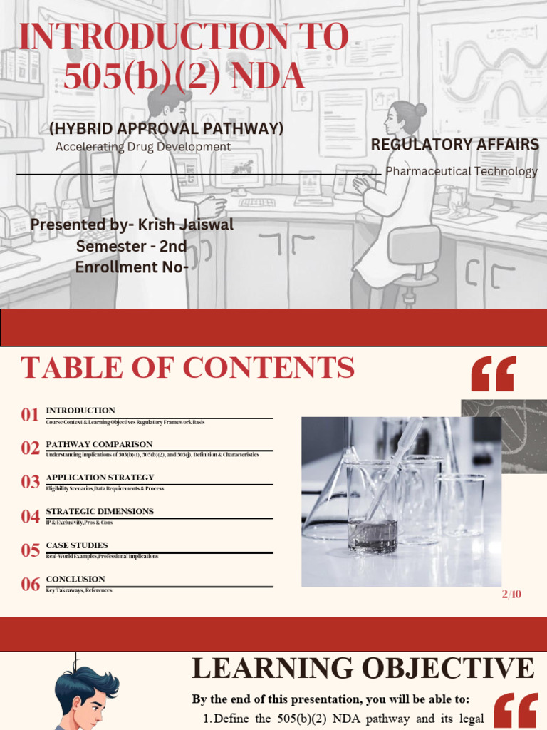 Introduction To 505 (B) (2) Nda | PDF | Food And Drug Administration ...