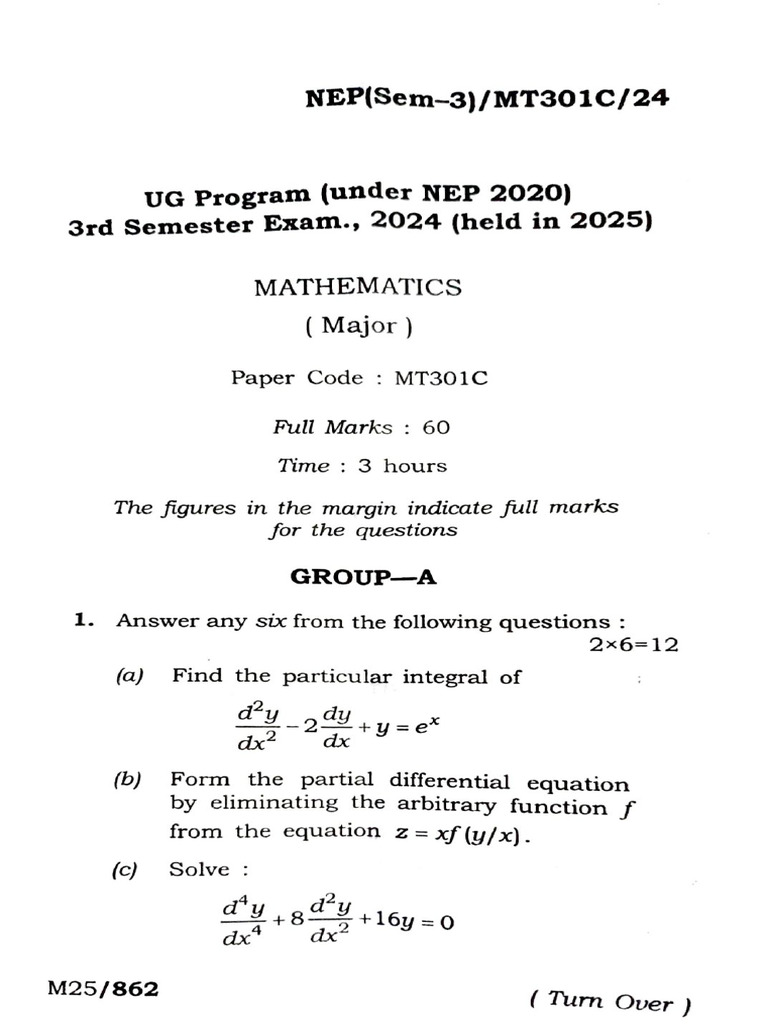 MATH301C 2024 | PDF