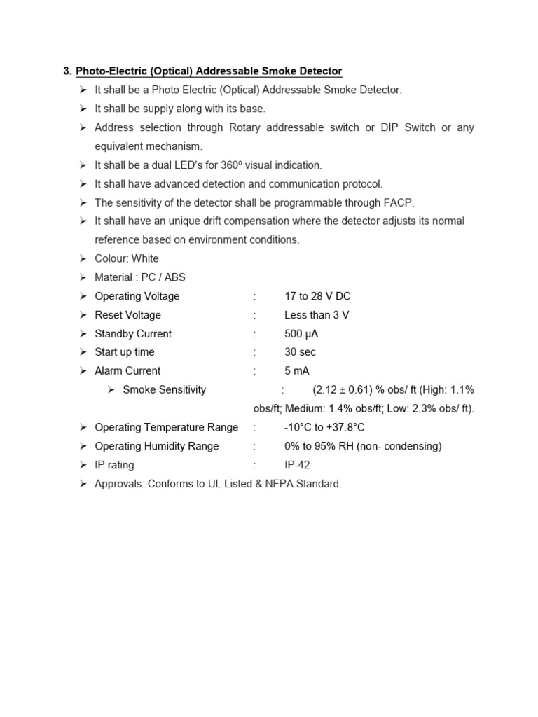 Addressable Smoke Detector | PDF