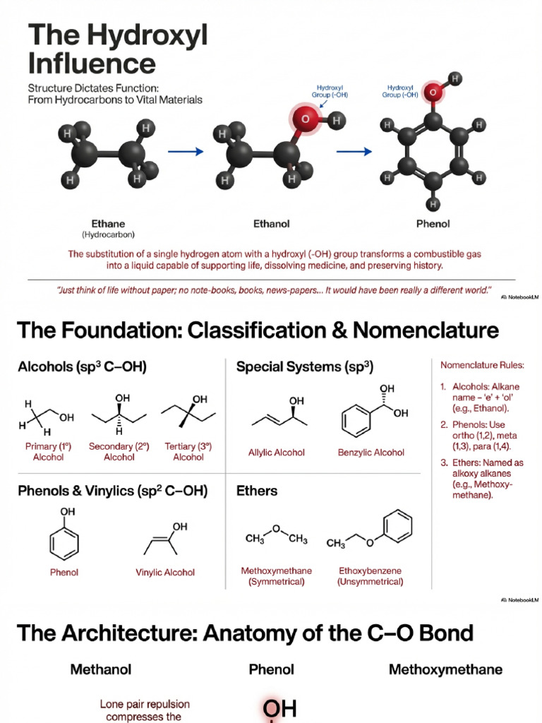 Hydroxyl Groups Structure Function and Synthesis | PDF