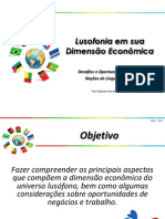 Lusofonia em sua dimensão econômica - Prof. Diógenes L. Neto