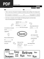 Download Ecosystems Worksheets by HeadOfGeography SN99516731 doc pdf