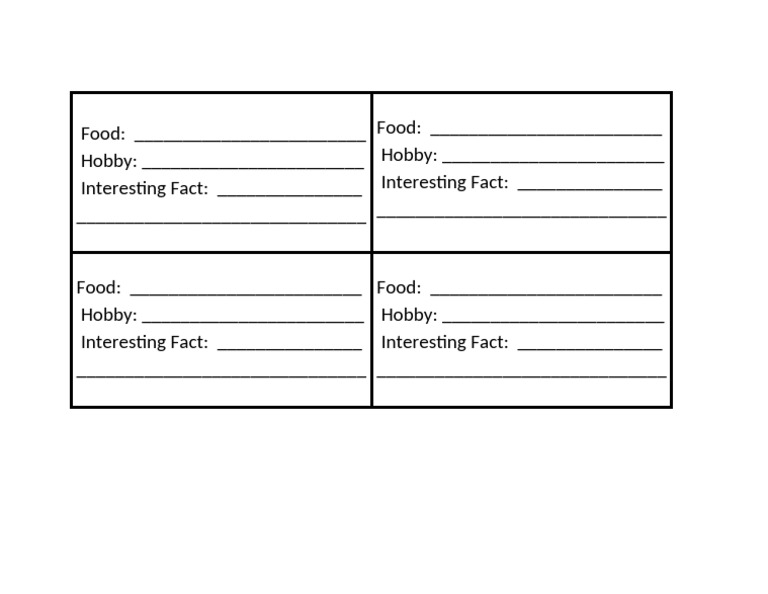 5 COPIES Game - Introduction Cards Large | PDF