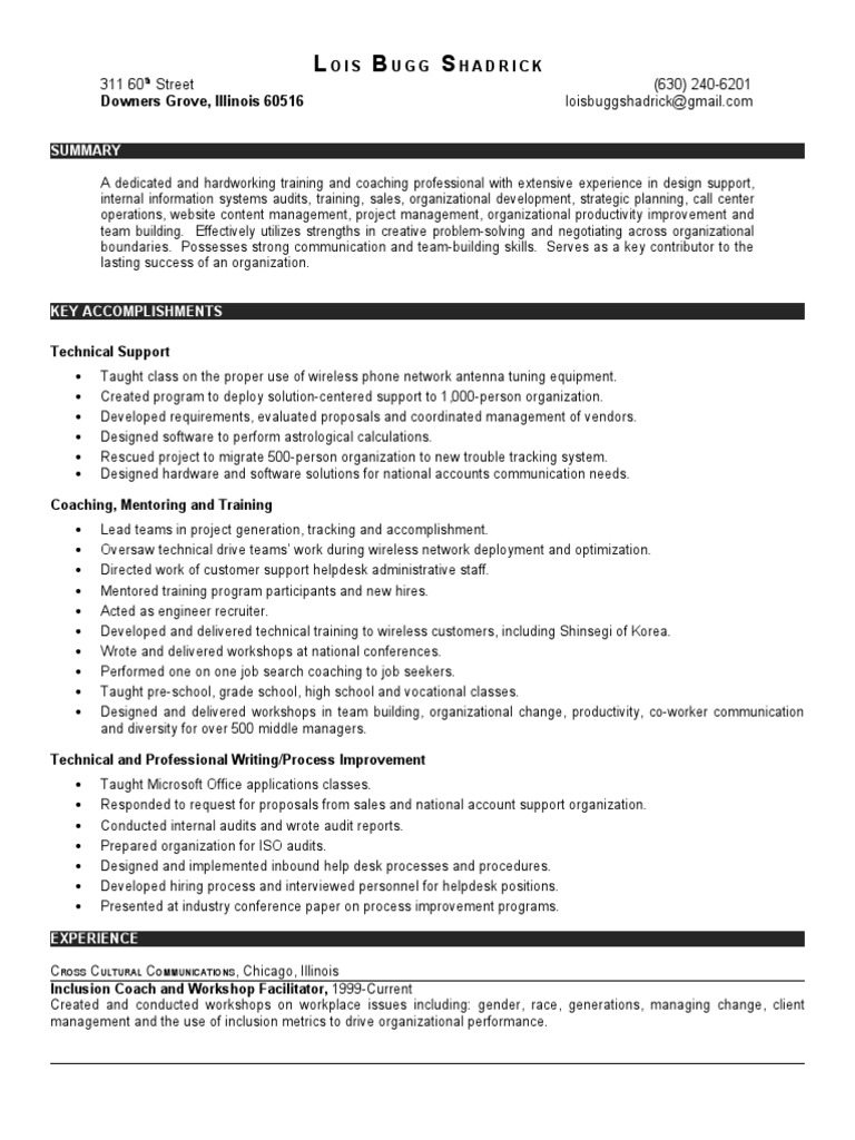 resume format for coaching teacher