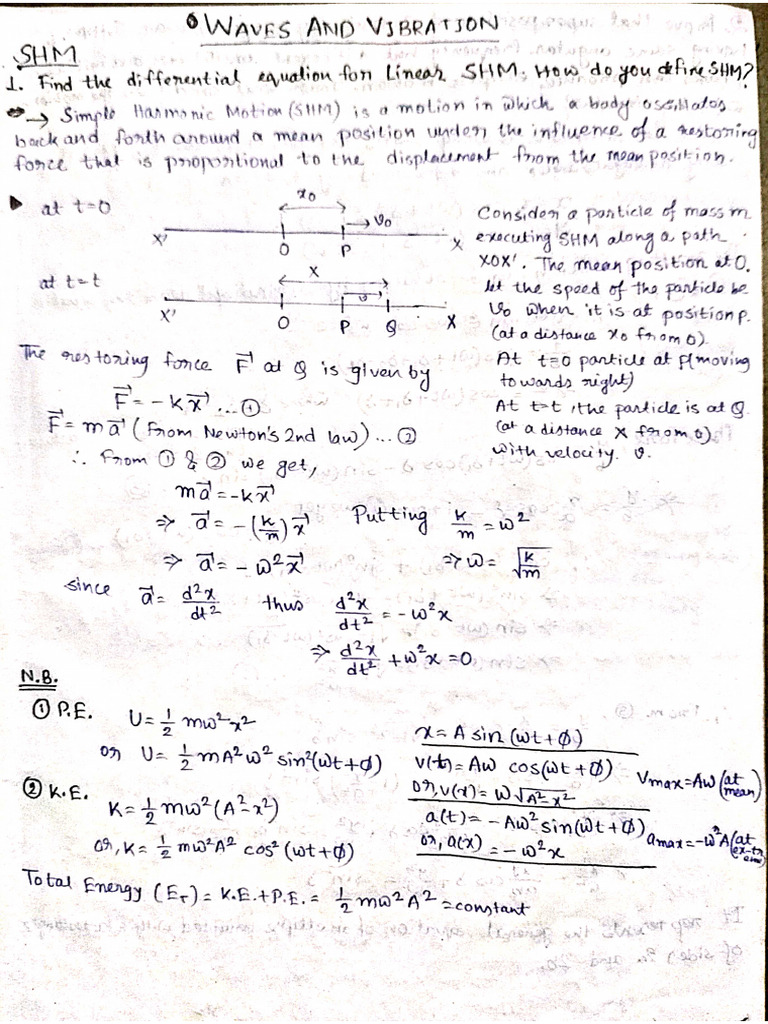 Waves & Vibration | PDF