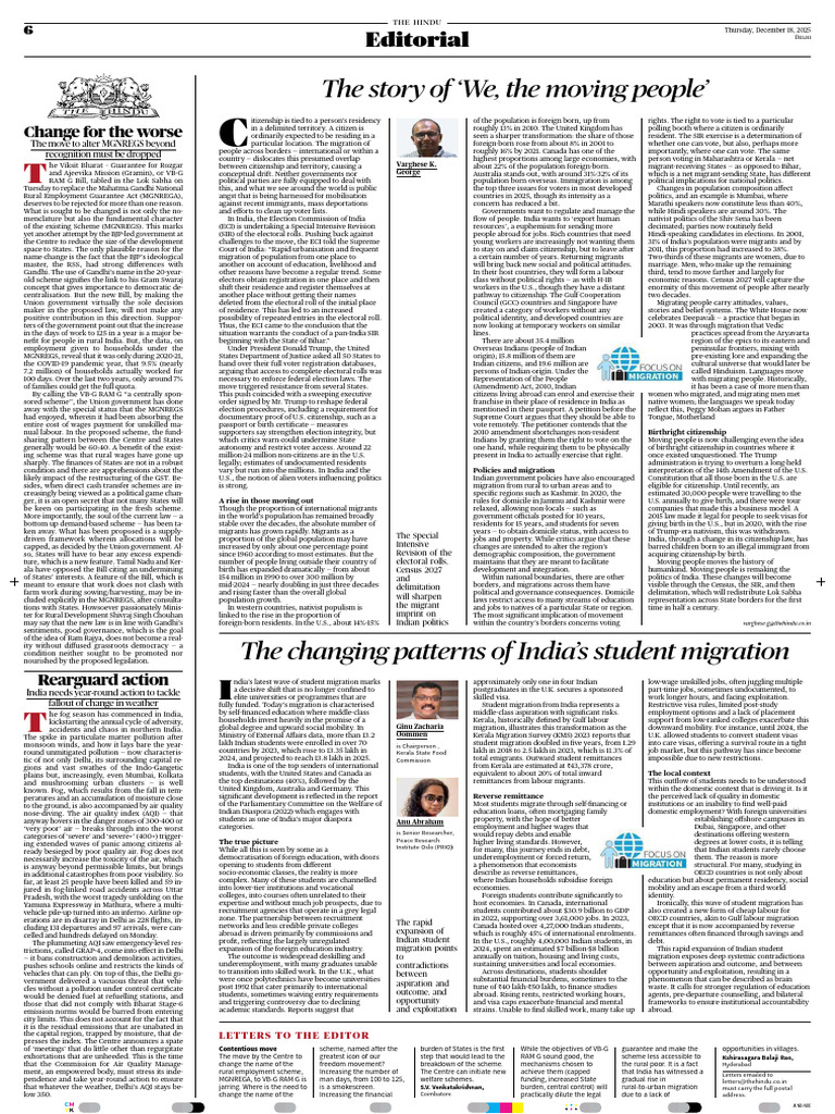 Full HD English Editorial - 18!12!2025 | PDF | Human Migration ...