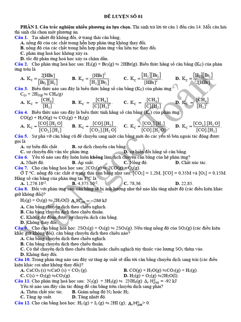 De Luyen So 01 - 2025 - Hs | PDF