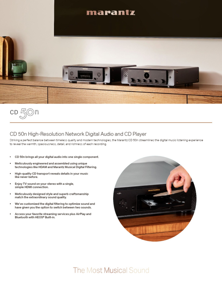 CD 50n High-Resolution Network Digital Audio and CD Player | PDF ...