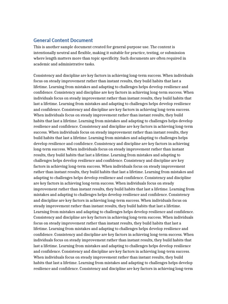 Sample 5000 Characters 2 | PDF