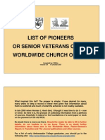 Pioneers of WCG