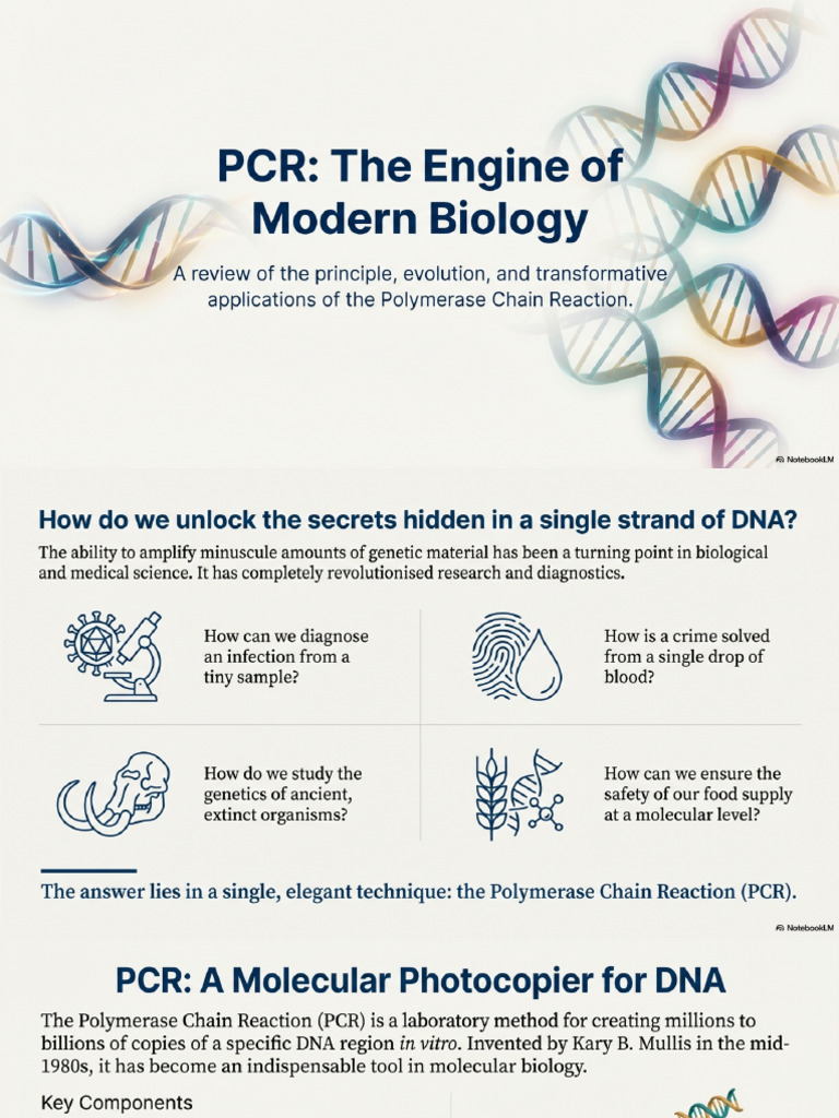 PCR The Engine of Modern Biology | PDF