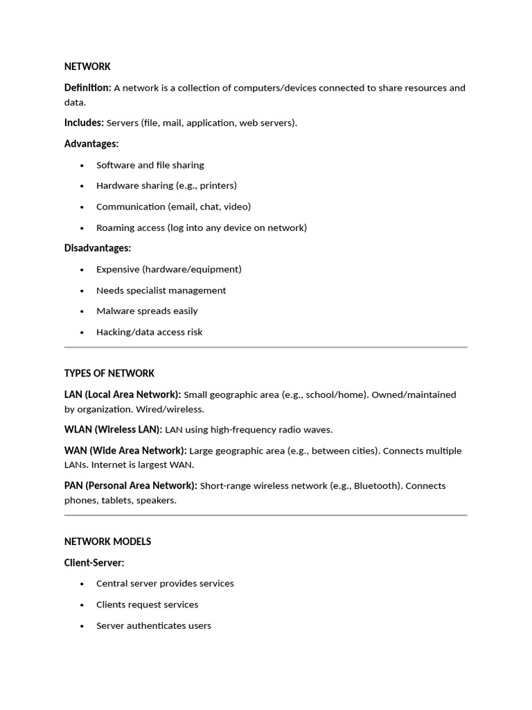 Unit 5 (Notes and Questions) | PDF | Computer Network | Security
