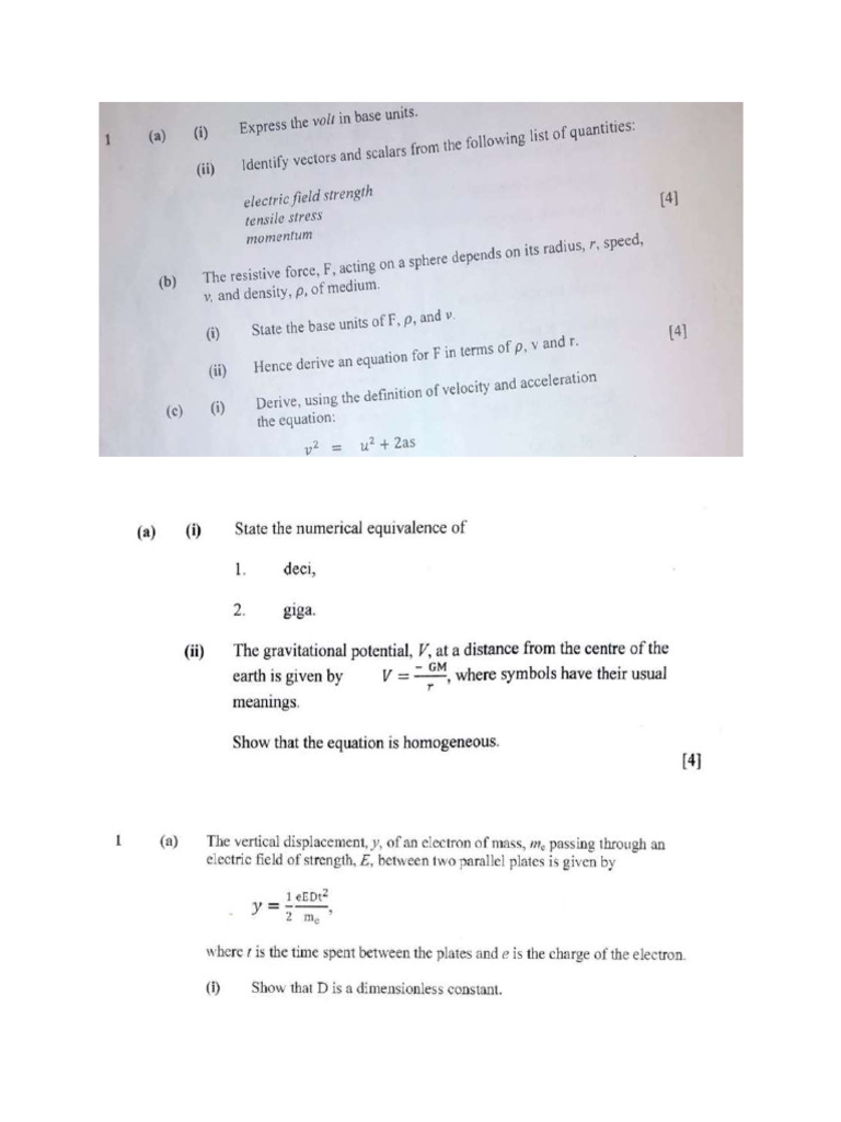 Base Quantities | PDF