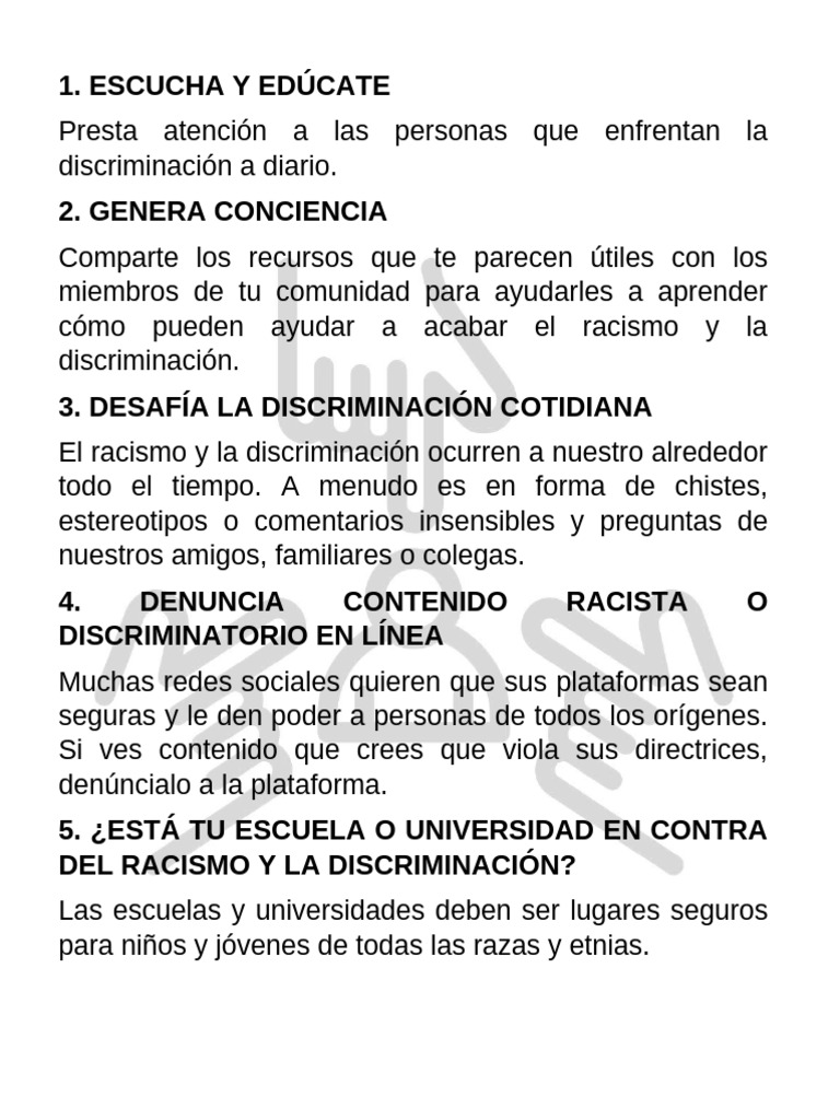 Discrimi Nacion | PDF | Discriminación | Racismo