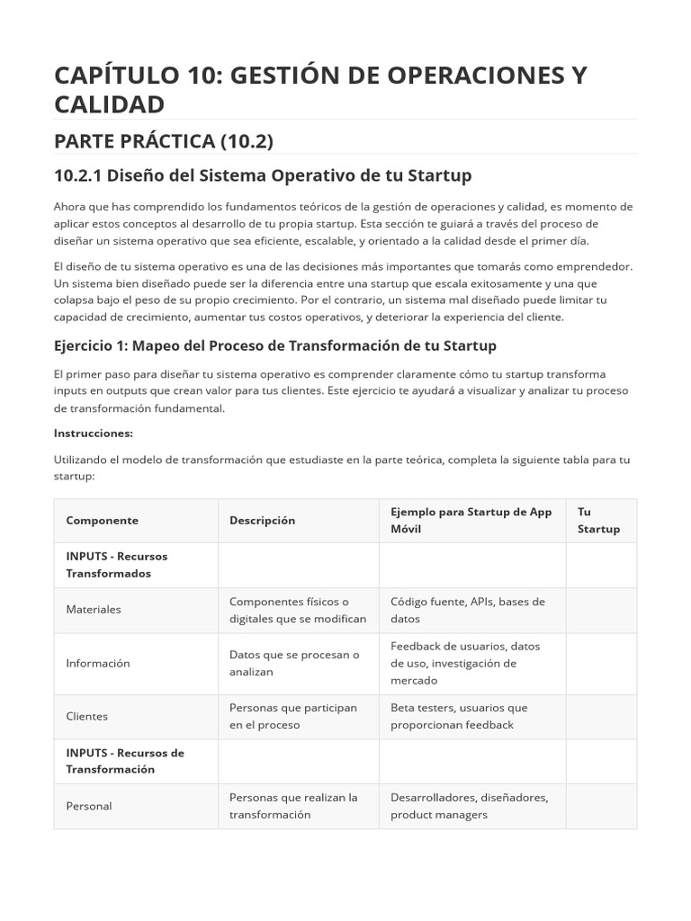 Capítulo 10 - Gestión de Operaciones y Calidad | PDF | Cadena de ...