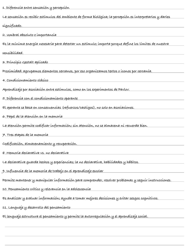 Procesos Mentales | PDF | Aprendizaje | Las emociones