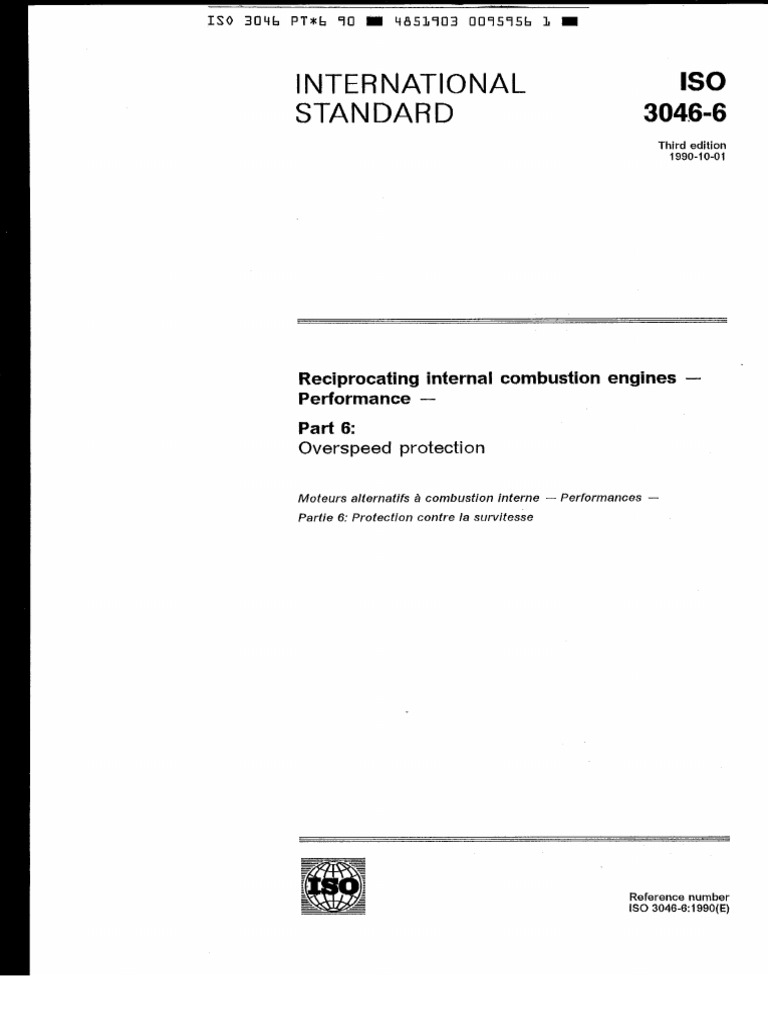 ISO 3046 Part 6 | PDF