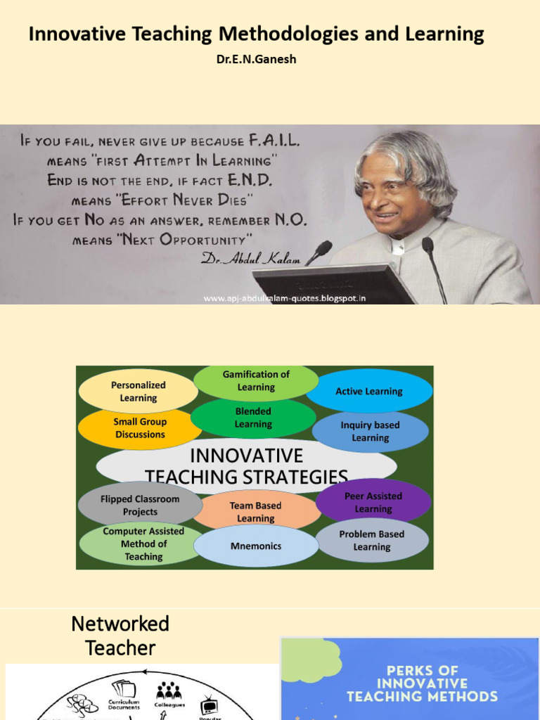 Innovative Teaching Methodologies-1 | PDF | Learning | Design Thinking
