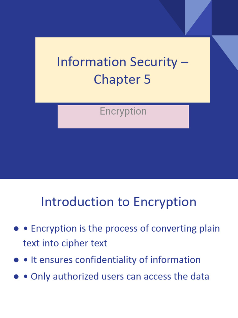 Information_Security_Chapter_5_Encryption_TYIT | PDF