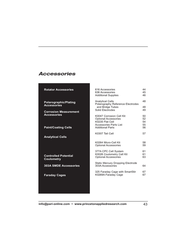 PAR Catalog - Accessories and Spare Parts | PDF | Electricity ...