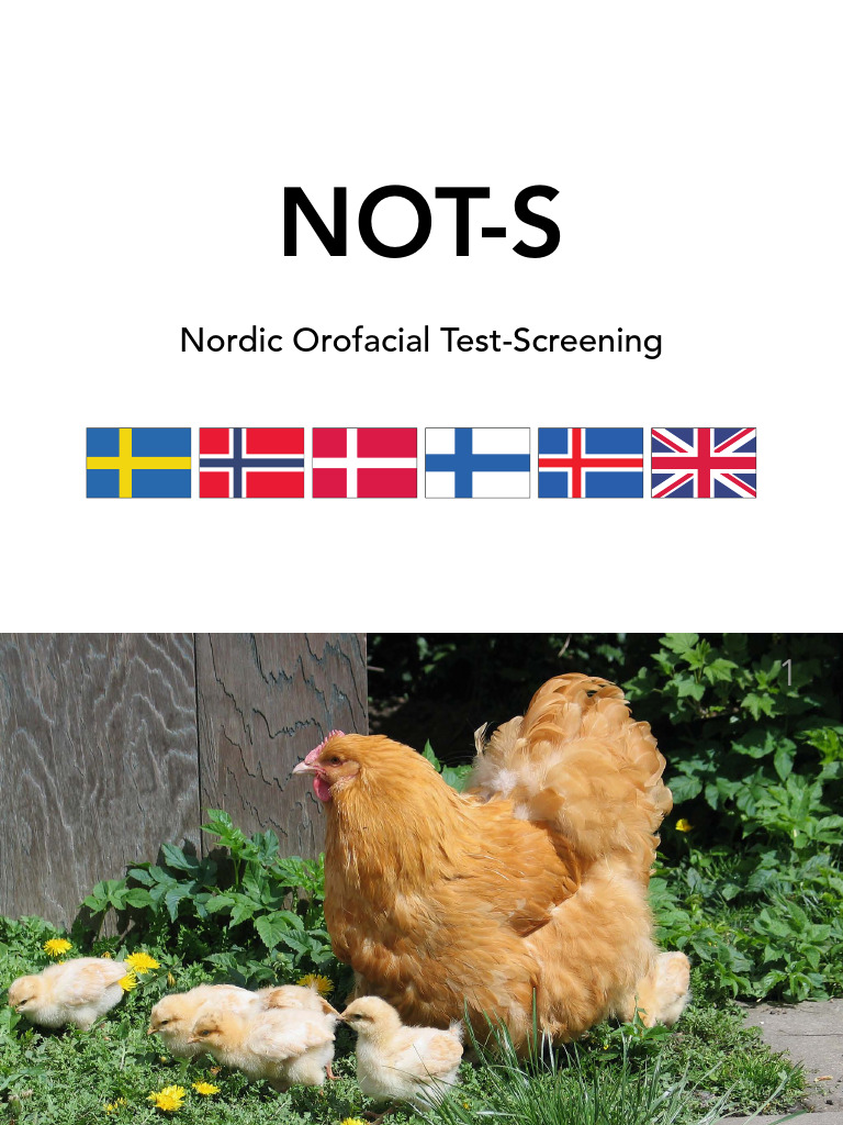 Not Picture Manual Test Orofacial | PDF