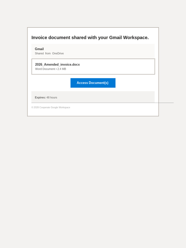 Amended Invoice | PDF