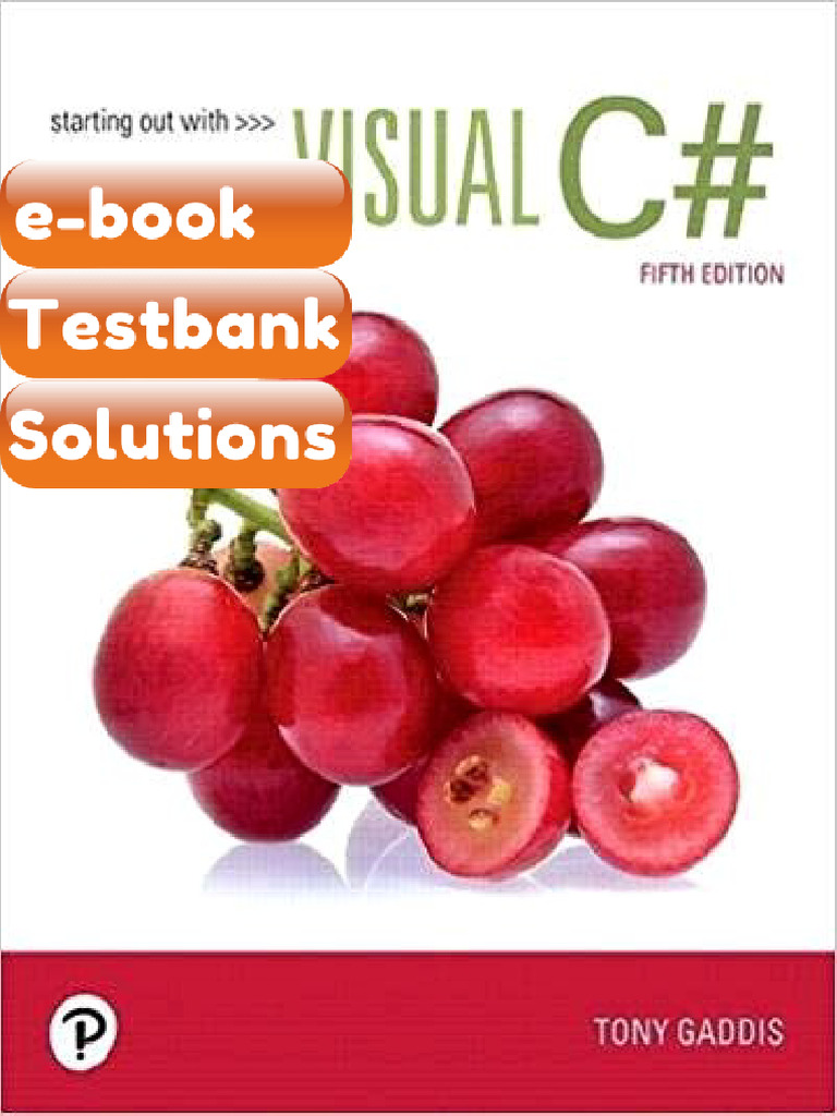 Testbank Starting Out With Visual C 5th Edition Fast Download | PDF ...