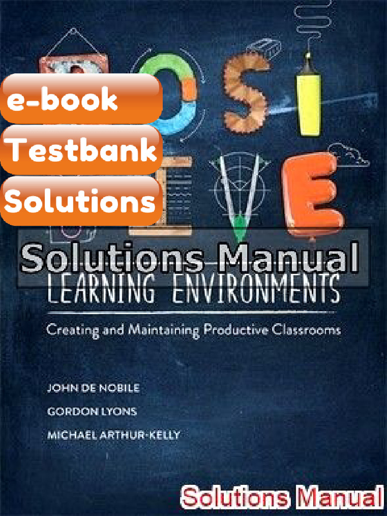 Positive Learning Environments Creating and Maintaining Productive ...