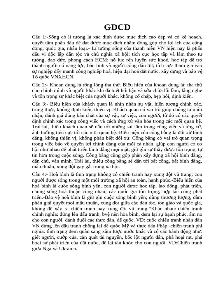 GDCD | PDF