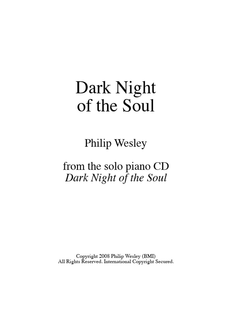 Dark Night of The Soul Philip Wesley | PDF
