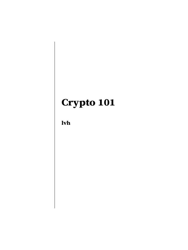 Crypto 101 | PDF | Key (Cryptography) | Encryption