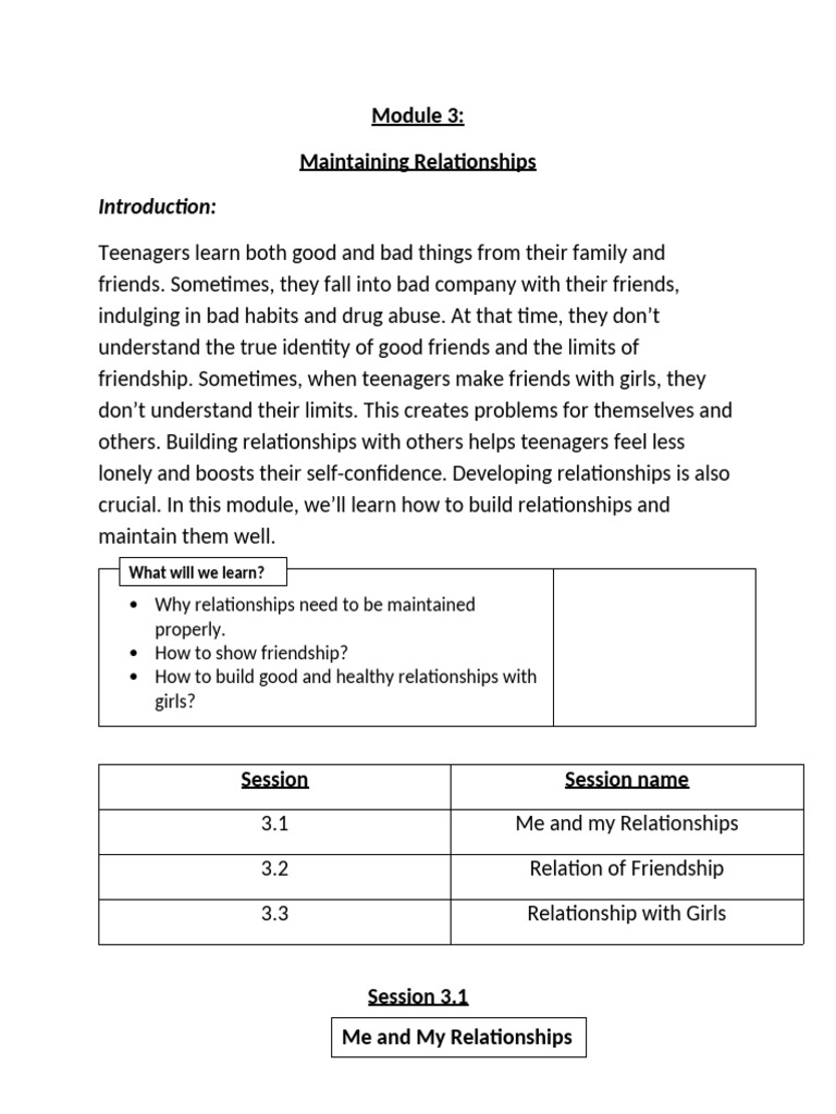 Module 3 | PDF | Adolescence