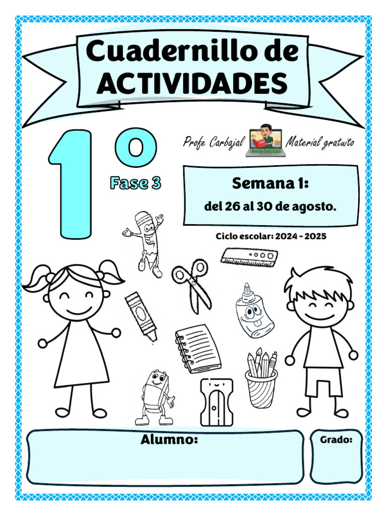 1° S1 Cuadernillo de Actividades - Profe Carbajal | PDF