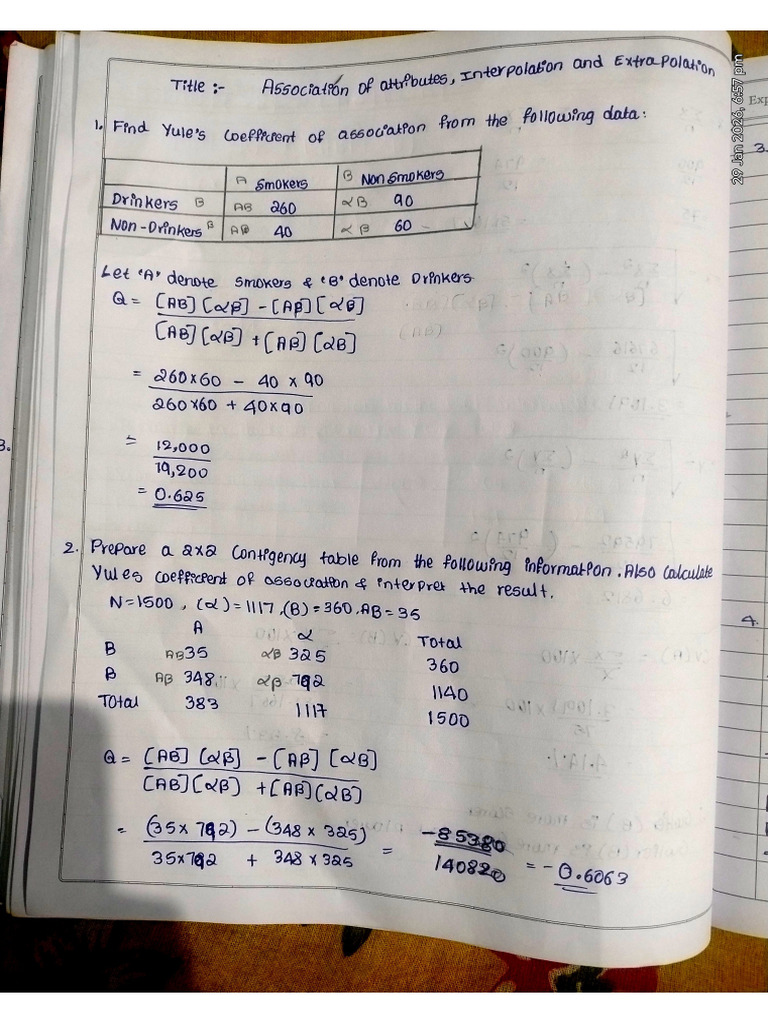 Interpolation and Extrapolation q.no 1-4 | PDF