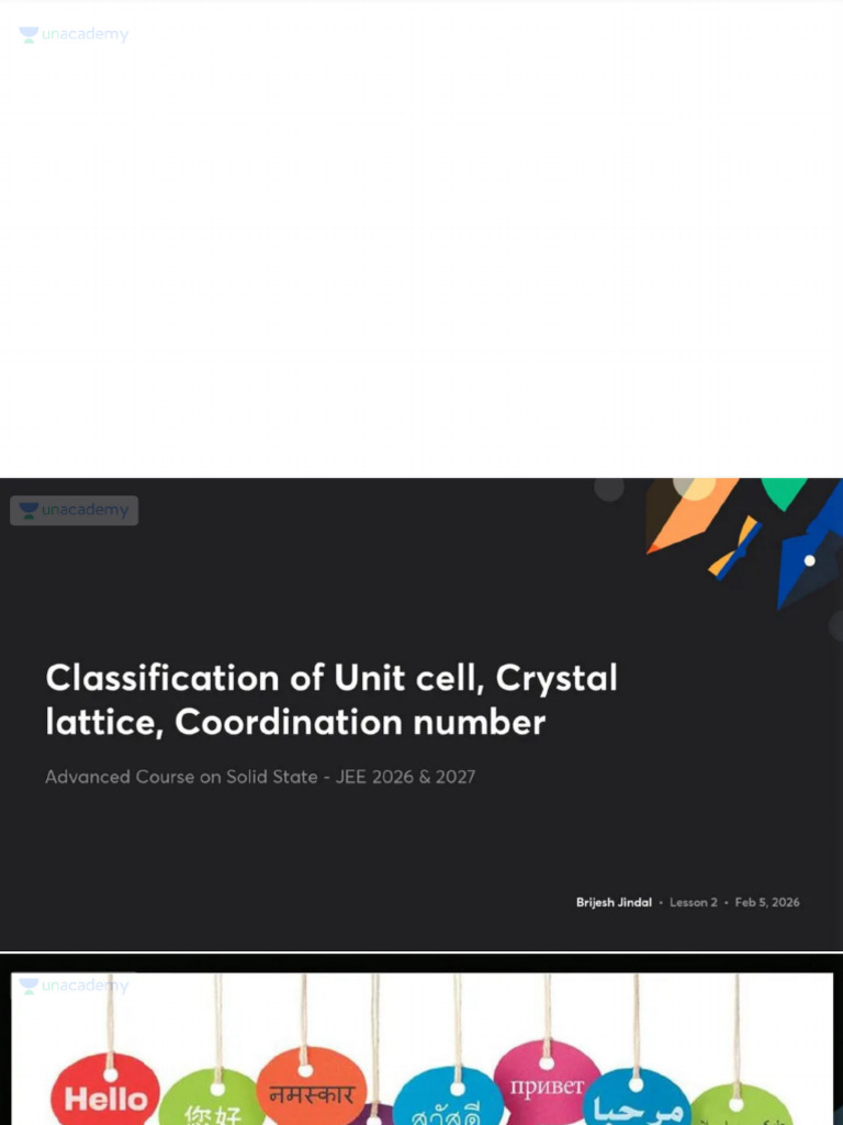 Classification of Unit Cell Cryst With Anno 1770655021913 | PDF