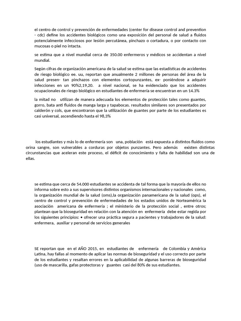 El Centro de Control y Prevención de Enfermedades | PDF | Enfermería ...