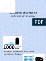 Geração de Efluentes Na Indústria de Laticínio