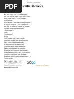 Despedida - Cecília Meireles